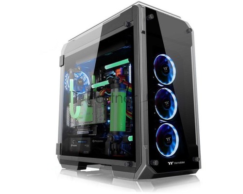 Корпус View 71 TG (840574) CA-1I7-00F1WN-00 /Black/Win/SPCC/Tempered Glass*4/Color Box/Riing 140mm Blue Fan*2 Корпус View 71 TG (840574) CA-1I7-00F1WN-00 /Black/Win/SPCC/Tempered Glass*4/Color Box/Riing 140mm Blue Fan*2