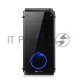 Корпус View 71 TG (840574) CA-1I7-00F1WN-00 /Black/Win/SPCC/Tempered Glass*4/Color Box/Riing 140mm Blue Fan*2