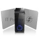 Корпус View 71 TG (840574) CA-1I7-00F1WN-00 /Black/Win/SPCC/Tempered Glass*4/Color Box/Riing 140mm Blue Fan*2