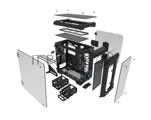 Корпус View 71 TG (840574) CA-1I7-00F1WN-00 /Black/Win/SPCC/Tempered Glass*4/Color Box/Riing 140mm Blue Fan*2 Корпус View 71 TG (840574) CA-1I7-00F1WN-00 /Black/Win/SPCC/Tempered Glass*4/Color Box/Riing 140mm Blue Fan*2