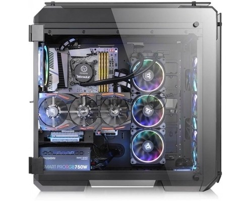 Корпус View 71 TG RGB (870680) CA-1I7-00F1WN-01 /Black/Win/SPCC/Tempered Glass*4/Color Box/Riing 140mm RGB Fan*3 Корпус View 71 TG RGB (870680) CA-1I7-00F1WN-01 /Black/Win/SPCC/Tempered Glass*4/Color Box/Riing 140mm RGB Fan*3