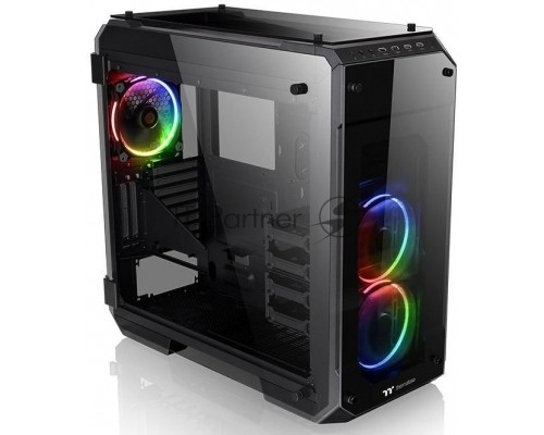 Корпус View 71 TG RGB (870680) CA-1I7-00F1WN-01 /Black/Win/SPCC/Tempered Glass*4/Color Box/Riing 140mm RGB Fan*3 Корпус View 71 TG RGB (870680) CA-1I7-00F1WN-01 /Black/Win/SPCC/Tempered Glass*4/Color Box/Riing 140mm RGB Fan*3