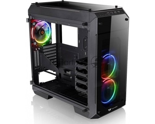 Корпус View 71 TG RGB (870680) CA-1I7-00F1WN-01 /Black/Win/SPCC/Tempered Glass*4/Color Box/Riing 140mm RGB Fan*3 Корпус View 71 TG RGB (870680) CA-1I7-00F1WN-01 /Black/Win/SPCC/Tempered Glass*4/Color Box/Riing 140mm RGB Fan*3