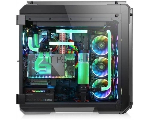 Корпус View 71 TG RGB (870680) CA-1I7-00F1WN-01 /Black/Win/SPCC/Tempered Glass*4/Color Box/Riing 140mm RGB Fan*3 Корпус View 71 TG RGB (870680) CA-1I7-00F1WN-01 /Black/Win/SPCC/Tempered Glass*4/Color Box/Riing 140mm RGB Fan*3