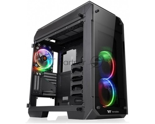 Корпус View 71 TG RGB (870680) CA-1I7-00F1WN-01 /Black/Win/SPCC/Tempered Glass*4/Color Box/Riing 140mm RGB Fan*3 Корпус View 71 TG RGB (870680) CA-1I7-00F1WN-01 /Black/Win/SPCC/Tempered Glass*4/Color Box/Riing 140mm RGB Fan*3