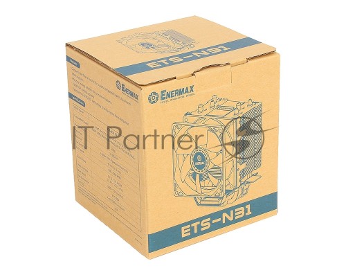 Кулер для Enermax CPU универсальный ETS-N31-02 ETS-N31-02 Cooler 130W TDP, PWM, 800~2000rpm, 13.12~32.8 CFM, max 24.5dBa