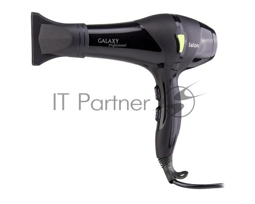 Фен для волос профессиональный Galaxy Line GL 4317, черный, 2200 Вт, АС мотор, 2 скоростных режима, 3 температурных режима, защита мотора от перегрева, защитная сетка, подвесная петля,  насадка-концентратор