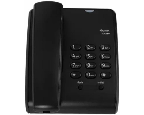 [Телефон] Gigaset [S30054-S6535-S301] DA180 черный Телефон проводной 