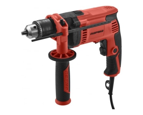 [Дрель, Шуруповерт] Дрель ПАРМА ДЭ-01-13/800РУ [02.025.00003] { 800Вт; 13мм; 0-3100; реверс; удар; мет.редуктор; бок.рукоятка)(5 шт/кор }