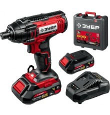 Ударный гайковерт Зубр ГВЛ-255-22 2Ач,  с двумя аккумуляторами