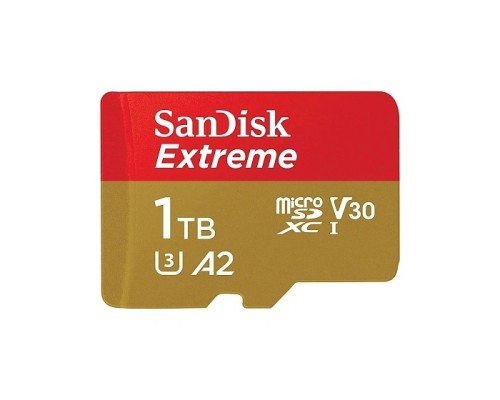[Карта памяти ] Micro SecureDigital 1TB SanDisk 1024GBEXTREME Class 10, UHS-I, W130, R 190 МБ/с, <SDSQXAV-1T00-GN6MN> без адаптера на SD
