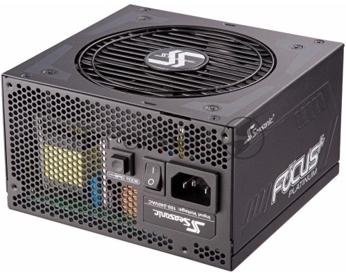 Блок питания Seasonic ATX 750W FOCUS Plus SSR-750PX 80+ platinum (24+4+4pin) APFC 120mm fan 8xSATA Cab Manag RTL