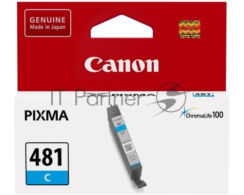 Картридж струйный Canon CLI-481 C 2098C001 голубой для Canon Pixma TS5140/6140/8140/8540