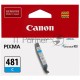 Картридж струйный Canon CLI-481 C 2098C001 голубой для Canon Pixma TS5140/6140/8140/8540