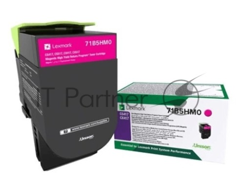 Картридж лазерный  Lexmark 3500 стр. пурпурный для CS417dn, CS517de, CX417dn,CX517de