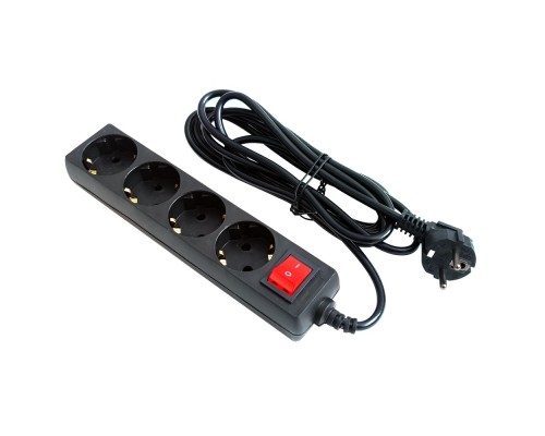 [Сетевой фильтр] 5bites SP4B-250 Сетевой фильтр 4S / 3*0.75MM2 / 5M / BLACK