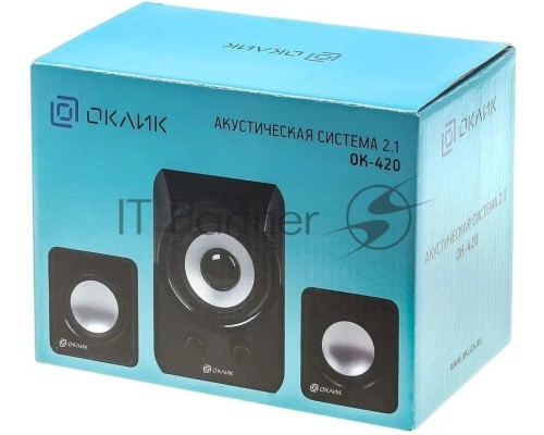 Колонки Oklick OK-420 2.1 черный 11Вт