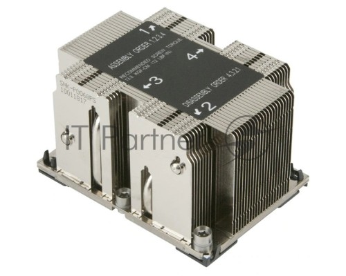 Радиатор Supermicro SNK-P0068PS 2U Passive CPU HS for X11 Purley, Narrow Retention Mechanism