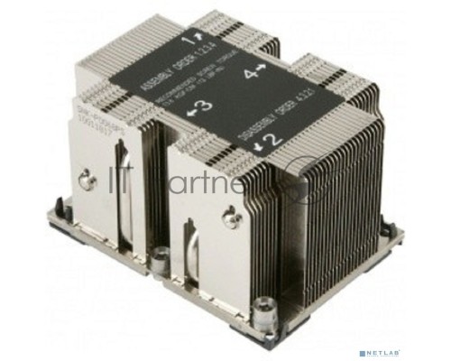 Радиатор Supermicro SNK-P0068PS 2U Passive CPU HS for X11 Purley, Narrow Retention Mechanism