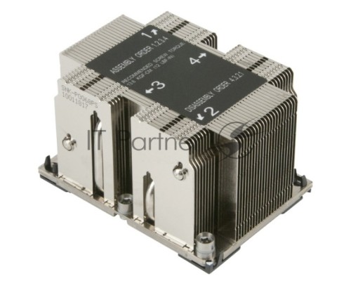 Радиатор Supermicro SNK-P0068PS 2U Passive CPU HS for X11 Purley, Narrow Retention Mechanism