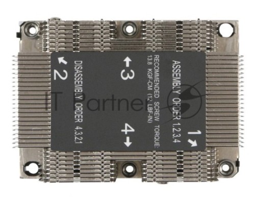 Радиатор Supermicro SNK-P0068PS 2U Passive CPU HS for X11 Purley, Narrow Retention Mechanism