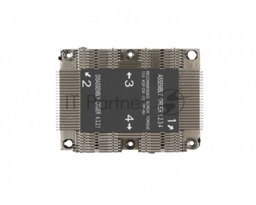 Радиатор Supermicro SNK-P0068PS 2U Passive CPU HS for X11 Purley, Narrow Retention Mechanism