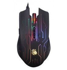 Мышь проводная A4Tech Bloody Q82 черный, 3200 dpi, USB, кнопки - 8
