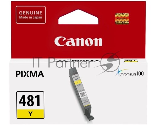 Картридж Canon CLI-481 Y EMB жёлтый (257 стр.) для Canon TS6140/TS8140/TS9140/TR8540
