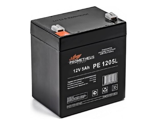 [Прометей Энерджи] Prometheus Energy PE1205L (12V 5Ah) аккумулятор свинцово-кислотный {срок службы 10 лет}