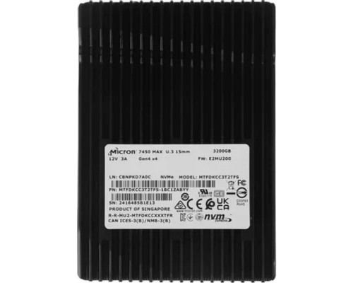 [накопитель] Micron SSD 7450 MAX, 3200GB, U.3(2.5