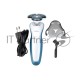 Бритва Centek CT-2163 (серебр) ротор, +ВЛАЖНОЕ БРИТЬЁ, 3 плав.головки, 2-йные лезвия, до 40 мин. раб