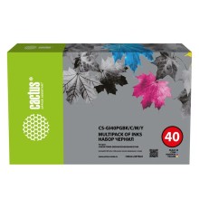 Cactus Чернила CS-GI40PGBK/C/M/Y голубой/пурпурный/желтый/черный набор350мл для Canon Pixma G5040/G6