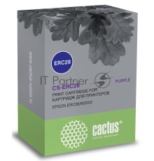 Картридж матричный Cactus CS-ERC28 фиолетовый 12.7мм, 3.1м, 2 000 000 знаков для Epson ERC28/M2000