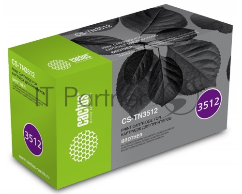 Картридж лазерный Cactus CS-TN3512 черный (12000 стр.) для Brother DCP L6600DWHL/L6250DNHL/L6300DWHL/L6400DWHL/L6400DWTMFC/L6800DWMFC/L6800DWTMFC/L6900DWMFC/L6900DWT