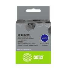 Картридж ленточный Cactus CS-LK4WBN черный для Epson LW300/LW400/LW700/LW600P/LW1000P