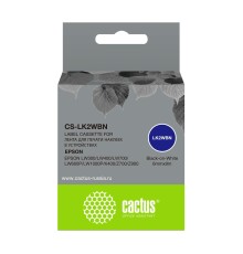 Картридж ленточный Cactus CS-LK2WBN черный для Epson LW300/LW400/LW700/LW600P/LW1000P