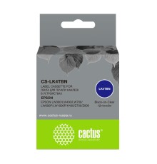 Картридж ленточный Cactus CS-LK4TBN черный для Epson LW300/LW400/LW700/LW600P/LW1000P