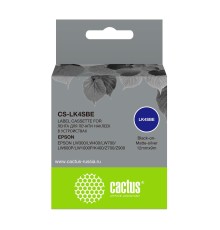 Картридж ленточный Cactus CS-LK4SBE черный для Epson LW300/LW400/LW700/LW600P/LW1000P