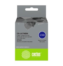 Картридж ленточный Cactus CS-LK7WBN черный для Epson LW1000P/Z700/Z900