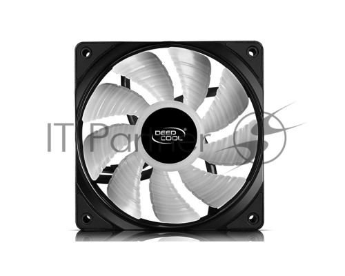 Вентилятор DEEPCOOL RF120 (3 IN 1) RGB 120x120x25мм (16шт./кор, 3xRF120, PWM, пит. от мат.платы и БП, RGB подсветка, 500-1500об/мин) Retail