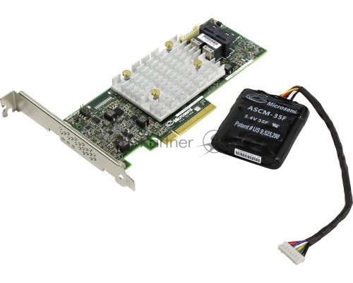 Контроллер Microsemi Adaptec SmartRAID 3152-8i Single,8 internal port,PCIe Gen3 ,x8,2 GB DDR4,RAID 0/1/10,RAID 5/6/50/60,FlexConfig,maxCache 4.0