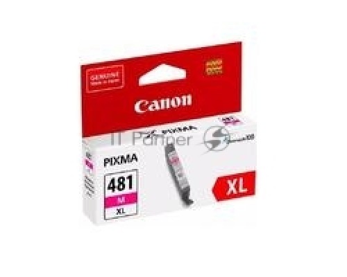 Картридж Canon CLI-481XL M EMB для TS6140/TS8140/TS9140/TR8540. Пурпурный. 466 страниц.