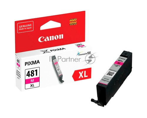 Картридж Canon CLI-481XL M EMB для TS6140/TS8140/TS9140/TR8540. Пурпурный. 466 страниц.