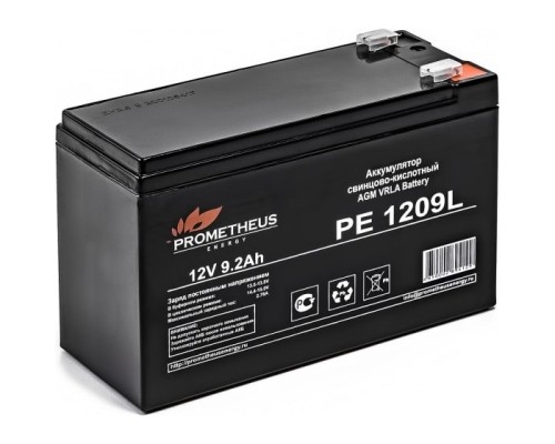 [Прометей Энерджи] Prometheus Energy PE1209L (12V 9.2Ah) аккумулятор свинцово-кислотный {срок службы 10 лет}