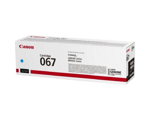 [Расходные материалы] Canon Cartridge 067C 5101C002 тонер-картридж для i-SENSYS LBP631CW LBP631, LBP633Cdw LBP633, MF651Cw MF651, MF655Cdw MF655, MF657Cdw MF657, Cyan