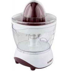 Соковыжималка цитрусовая Scarlett SC-JE50C06 25Вт рез.сок.:700мл. белый/коричневый