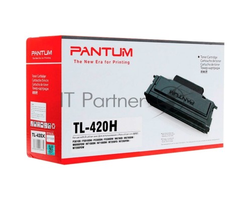 Картридж лазерный Pantum TL-420H/HP черный для P3010D, P3010DW, P3300DN, P3300DW, M6700D, M6700DW, M7100DN, M7100DW, M6800FDW, M7200FD, M7200FDN, M7200FDW 3000 стр.