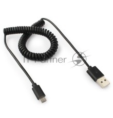Кабель Cablexpert USB 2.0 Pro, AM/microBM 5P, 1.8м, витой, черный, пакет (CC-mUSB2C-AMBM-6)
