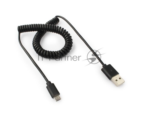 Кабель Cablexpert USB 2.0 Pro, AM/microBM 5P, 1.8м, витой, черный, пакет (CC-mUSB2C-AMBM-6)