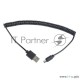 Кабель Cablexpert USB 2.0 Pro, AM/microBM 5P, 1.8м, витой, черный, пакет (CC-mUSB2C-AMBM-6)